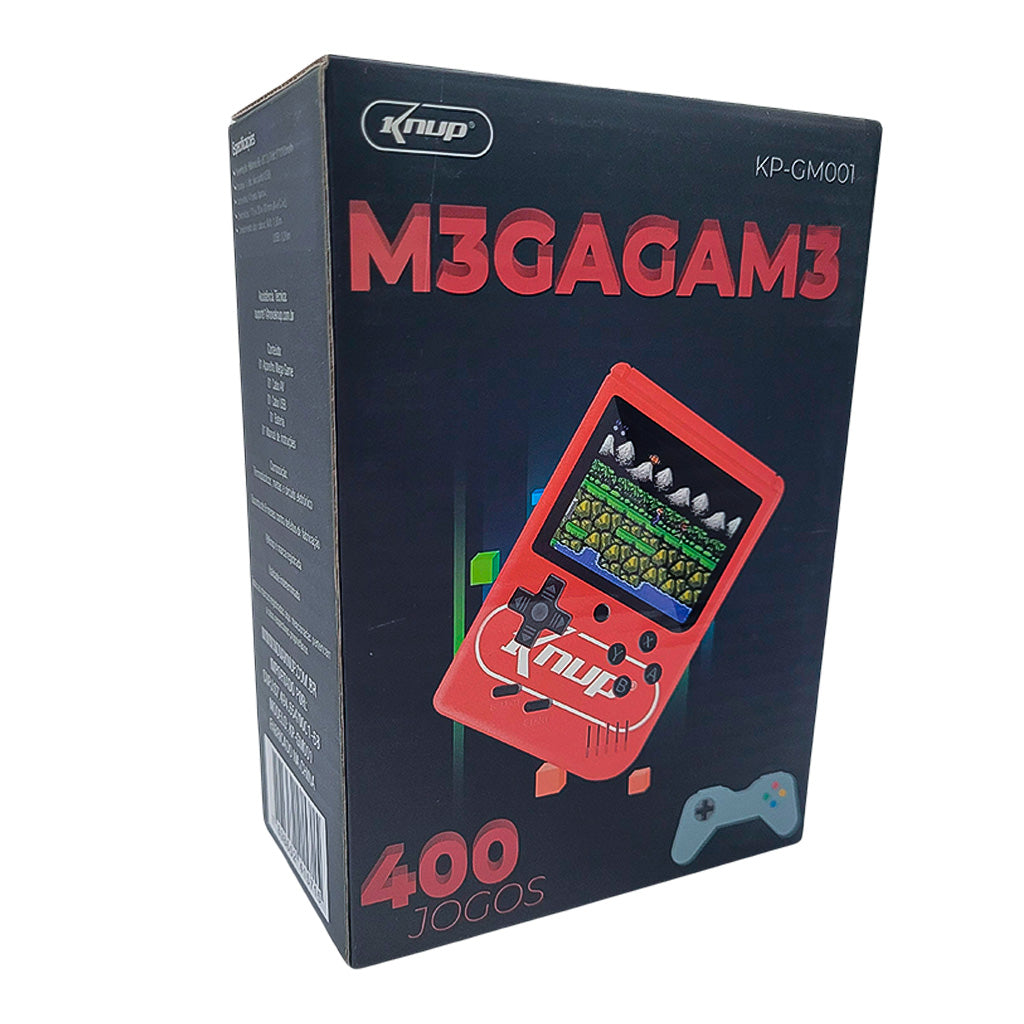 Mini Game Portatíl 400 Jogos na Memória M3GAM3 KP-GM001 - KNUP